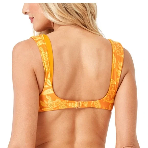 L*Space Stella Orange Floral Bikini Top NWT (@CPOMO) - Picture 2 of 4